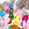 Harilla 12pcs vorgefüllte Ostereier mit Plüsch -Hasenspielzeug, Stofftiere Kaninchen farbenfrohe