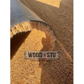 WoodByStu Coir Doormat - 18x30, Blank, Non-Slip, Indoor/Outdoor
