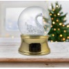Globe 100mm Gold Swan Water Globe by The San Francisco