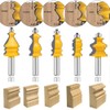 LEATBUY 1/2 Inch Shank Architectural Molding Router Bit Set 5