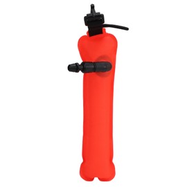 Mini Scuba Diving SMB Surface Marker Buoy Waterproof Nylon Bright Color High Visibility Diving Float Buoy for Underwater Activities Fluorescent Orange