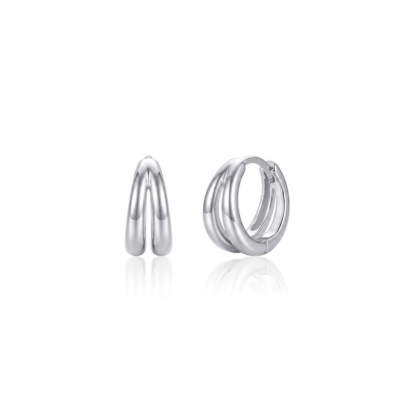 925 Silver Veil One Touch Ring Earrings Gift Package /