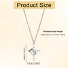 Mikovivi Cross Crown Necklace for Women, Paved Cross Rotated Crown
