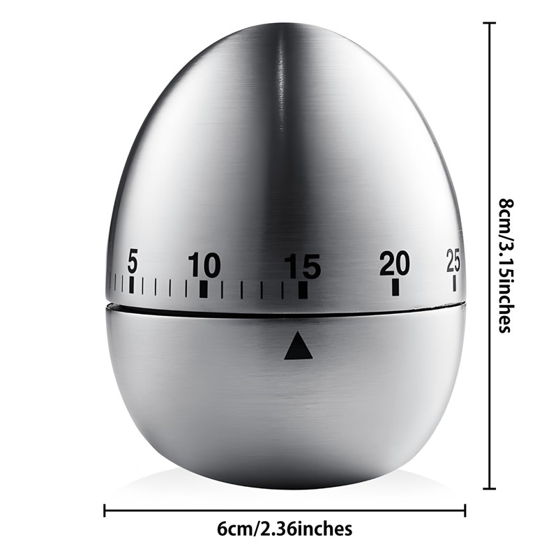Wetinforu for Egg Timers 60 Minutes Stainless Steel Egg Kitchen