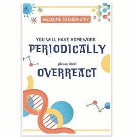 Printlabz Welcome To Chemistry - Funny Punny Science Classroom Poster - Chemistry Class Decor - 12 x 18 Inch - Classroom Decor - Classroom Must Haves - Back To School Decor - CPS0400