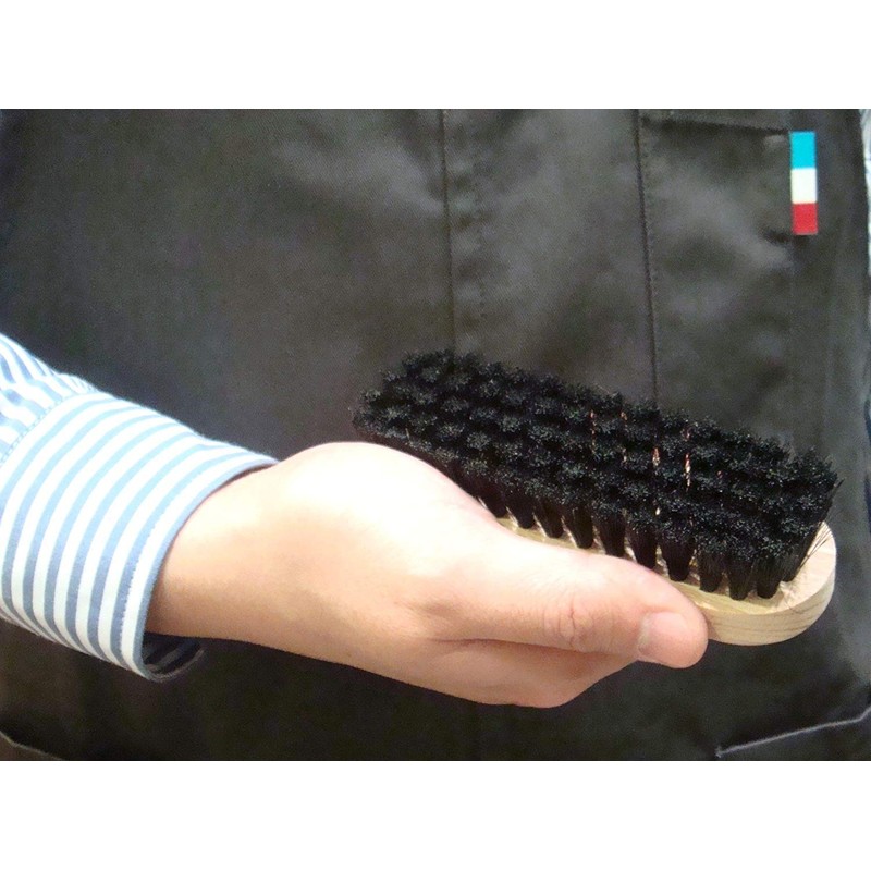 [ミスターミニット] ツインセットブラシ 【コンパクトブラシ 白+黒2個セット】 メンズ NATURAL 3mm