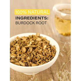 TeeLux Burdock Root Tea, Cut & Sifted, Pure Natural Dried Burdock Root Loose Leaf Tea, Caffeine Free, Premium Herbal Tea, 16oz