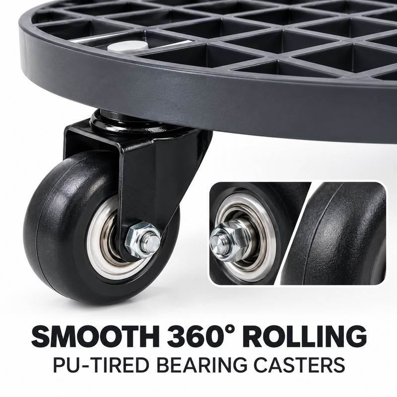 Heavy Duty Rolling Plant Caddy with 440 lb Capacity, 360°
