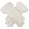 Zeltauto Women's Touch Screen Gloves Faux Suede Full Finger with