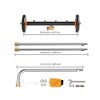 16 Inch Pressure Washer Undercarriage Cleaner, 4000 PSI Surface Washer