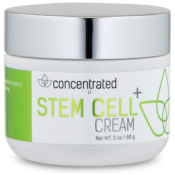 Concentrated Naturals Stem Cell Cream for Face | with Sea Weed Extract, Hyaluronic Acid, Lactic Acid | May Help Hydrate, Firm and Brighten Skin |Net WT. 2 oz / 60 g