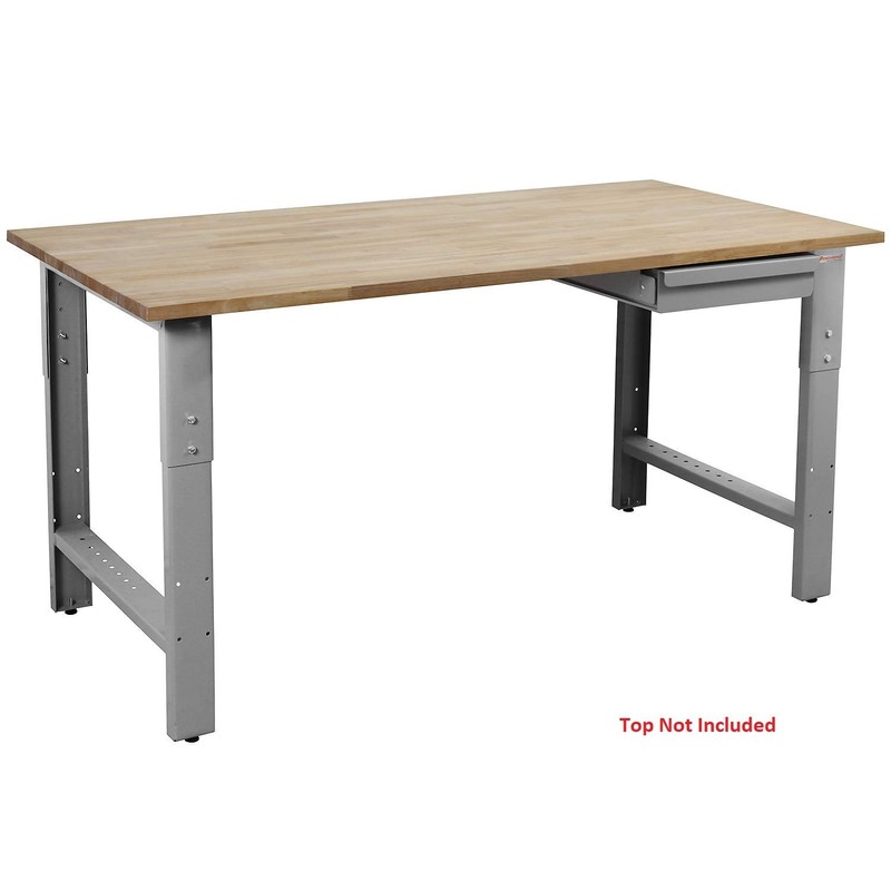 Garage Workbench Table Frame 26" Depth - Height Adjustable 29"