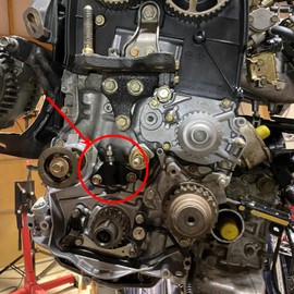 Bevinsee H-Series Manual Timing Belt Tensioner Compatible with Honda Prelude 1993-2001 2.2L DOHC L4 16V VTEC H22A4 H22A H22A1 H23A JDM Engines,14520-P13-013/14520P13013 Silver