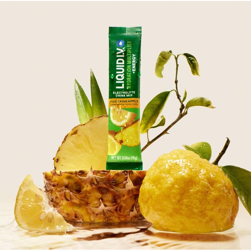 Liquid I.V. Hydration Multiplier +Energy - Yuzu Pineapple - Hydration