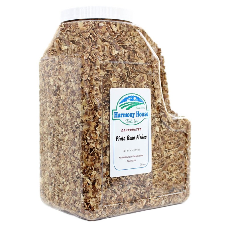 Harmony House Foods Dehydrated Pinto Bean Flakes (48 oz, Gallon
