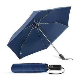 Natuquebrela Automatic Compact Portable Umbrella - Folding Backpack Umbrella Sturdy Tiny Lightweight Mini Umbrellas for Rain Adults