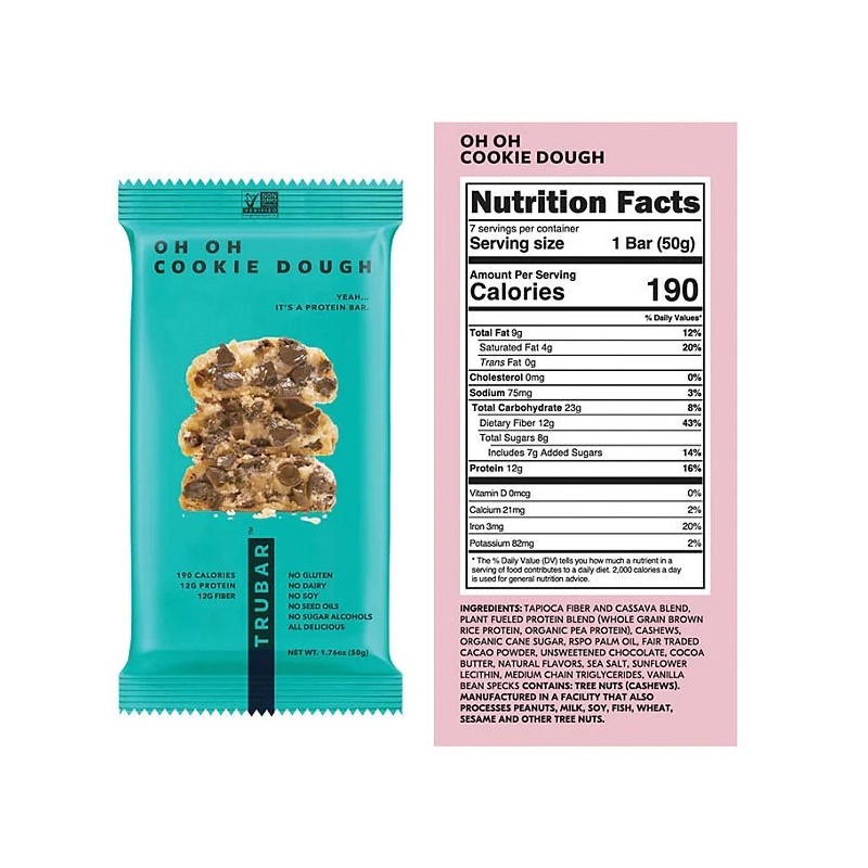 TRUBAR Plant Based Protein Bar, Variety Pack, 14 ct.
