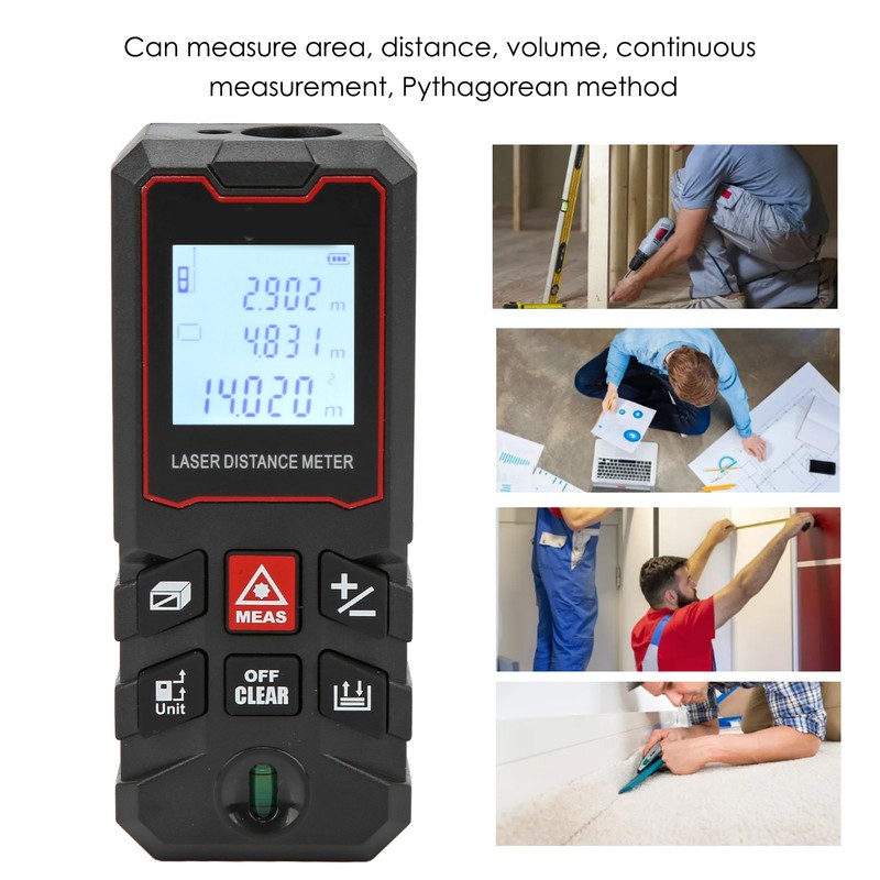RICHMETERS Laser Distance Measure Meter ± 1.5 mm Accurate Laser