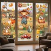 KOBOKO Autumn Window Sticker Set, 9 Sheets, Forest Animals and