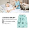 Adult Diaper Skirt Wearable Incontinence Mat Washable Cotton Cloth Reusable