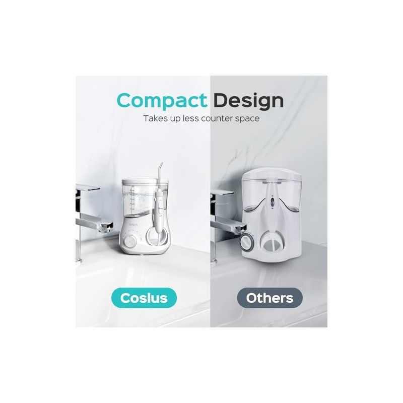 COSLUS E1 Electric Water Flosser for Teeth: Professional Dental Pick