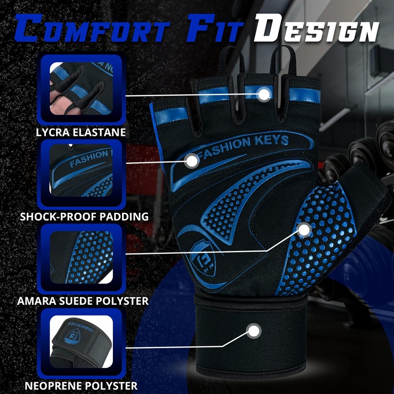 FK by ZM Gym Workout Gloves for Men & Women