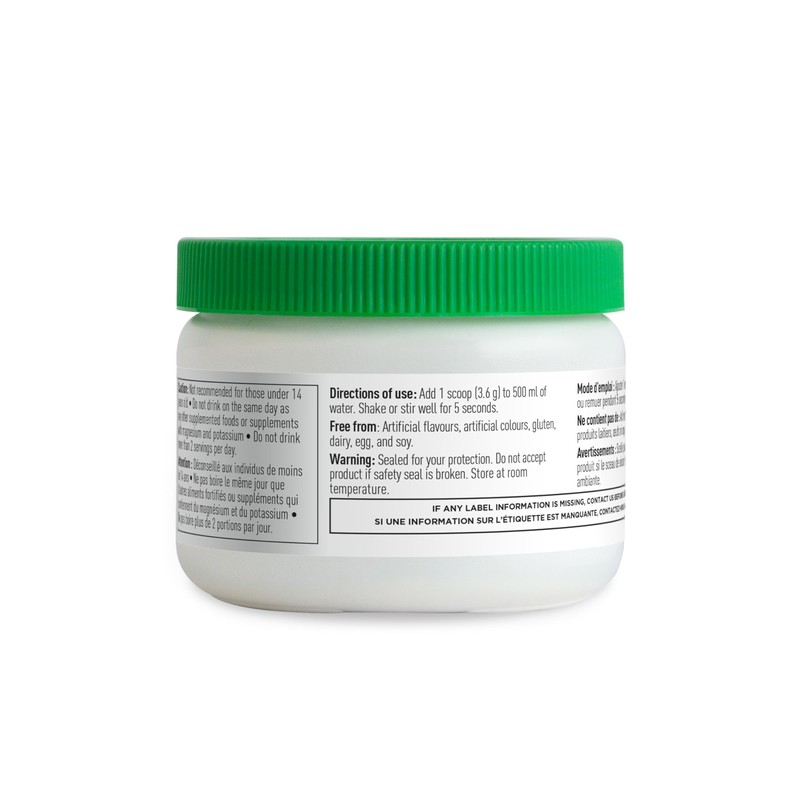 Organika Electrolytes Extra-Strength Powder- Unflavoured- High in Sodium for Sports