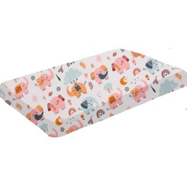 Baby Cot Bed Fitted Sheets 140 x 70 100% Cotton - Hypoallergenic Toddler Bed Sheet Fully Elasticated Skirt Breathable Easy Care - Junior Bed sheets