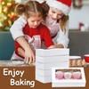 JOHOPACK 20pcs Cookie Boxes 7" x 4 3/8" x 1