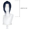 TTYAO REII Game Cosplay Lace Front Wig Dark Blue Short