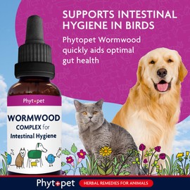 Phytopet Wormwood Complex, All Natural Pet Remedy Intestinal Hygiene, Health and Wellbeing, Herbal Supplements for Dogs and Cats, 30ml - 100% Herbal Phytopet Pet Supplies