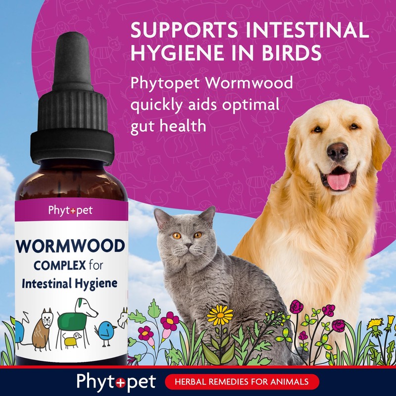 Phytopet Wormwood Complex, All Natural Pet Remedy Intestinal Hygiene, Health