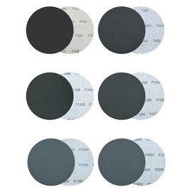 Sandpaper 150 mm Velcro Grit 400 800 1000 1200 1500 2000, 60 Pieces 6 Inch Wet and Dry Sanding Discs 150 mm Velcro Sanding Sheets for Car Metal Wood