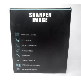 Sharper Image Portable Multi-Function 12 V Motor Green Wet & Dry Auto Vacuum