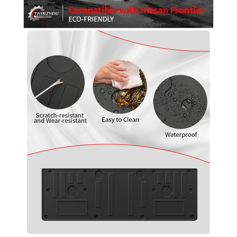 Thinzyou Tailgate Mat Compatible with 2022 2023 2024 Nissan Frontier