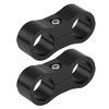 KIMISS 2pcs AN6 Braided Hose Separator Clamp Fitting Adapter Bracket