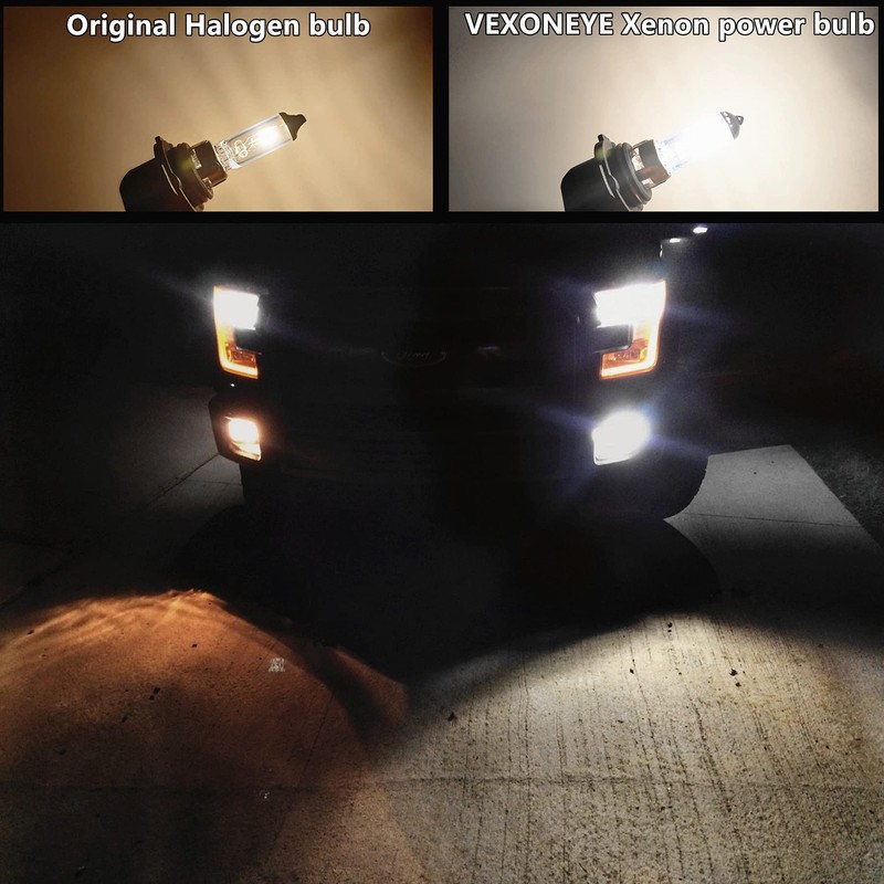 VEXONEYE H7 Halogen Headlight Bulb 12V 55w White 5000K Fog