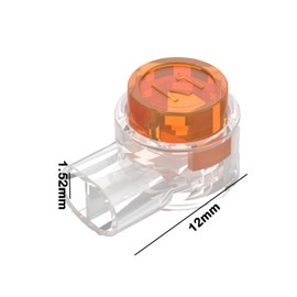 Bamyli 200 Pieces Jelly Crimps, 2 Way K1 Gel Crimps, Moisture-Proof and Waterproof Independent Packaging Telephone Cable Connectors, Gel Connectors