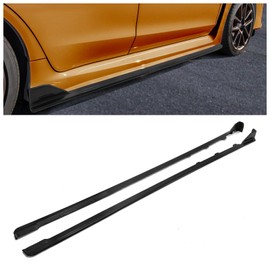 KUAFU Side Skirts Compatible with 2015-2021 Subaru WRX/WRX STI 4 Door Sedan Rocker Panel Body Kit Side Skirt Extensions 2 Pcs Splitter Black Plastic ABS Pair