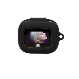 FTRONGRT Case Compatible with JBL Live Buds 3, Soft TPU, Scratch-Resistant Protective Case for Bluetooth Headphones Compatible with JBL Live Buds 3. Black