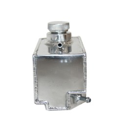 HCHCSPEED Aluminum Coolant Reservoir Radiator Overflow Tank Compatible with For 1987-2006 Yamaha Banshee Natural