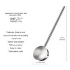 Small Soup Ladle Metal Deep Spoon with Pour Spout 2