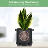Homaisson 4 Pcs Self-Watering Plant Saucers, Indoor Auto Watering Fabric