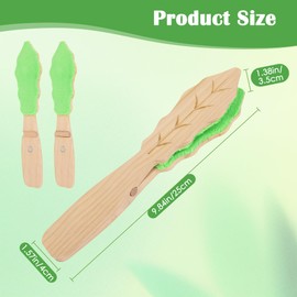 Anglecai Leaf Cleaning Tongs, House Plant Leaf Cleaning Pliers for Removing Dust Plant Cleaner Brush