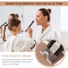 2 Pcs Nose Contour Brushes, 2-in-1 U-shaped Fluffy brush Dual-End