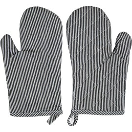 GmwyCzV 1 Paar Ofenhandschuhe, 19 x 26cm Hitzebeständig Topfhandschuhe, Baumwolle Ofenhandschuhe, Atmungsaktiv und rutschfest, Geeignet für Backofen, Mikrowelle, Heißluftfritteuse, Grill