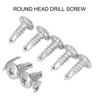 200PCS Self Drilling Screws 304 Stainless Steel Round Head Drill