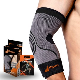 Hyperz - Compression Sports Elbow Brace, Gym Elbow Support for Weightlifting, Orthopedic Compression Elbow Brace Adjustable Non-Slip Breathable for Men and Women, Multi-Size, Elbow Forearm, Elbow Support, Epicondylitis, Tendonitis, Elbow Brace for Gym, C