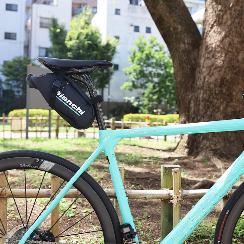 Bianchi JP213S3803BK000 Saddlebag, Large, Black, (W)4.1 x (H)5.3 x (D)7.9