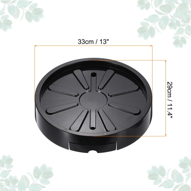 PATIKIL Plant Stand with Hidden Wheels, 13 Inch Heavy Planter